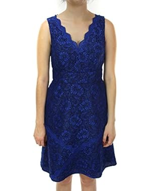 Calvin Klein Women's A-Line Lace CD4L1221 Celestial Dress 8