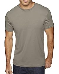 Next Level Men's Sueded Crew S WARM GRAY