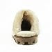 CLPP'LI Womens Slip on Faux Fur Warm Winter Mules Fluffy Suede Comfy Slippers-Tan-10