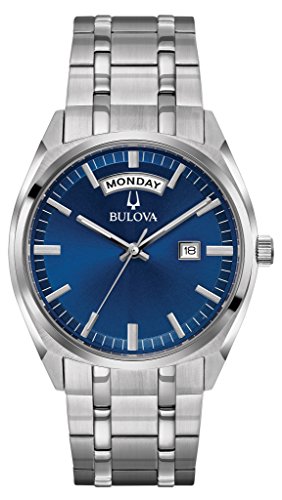 Bulova Men's 'Classic' Quartz Stainless Steel Casual Watch, Color:Silver-Toned (Model: 96C125)