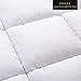 Fitted Quilted Mattress Pad Cover ( 8-21 Inch Deep Pocket ) - Luxurious 300TC 100% Cotton Top - Storm Goose Down Alternative Filled - Full Mattress Topper