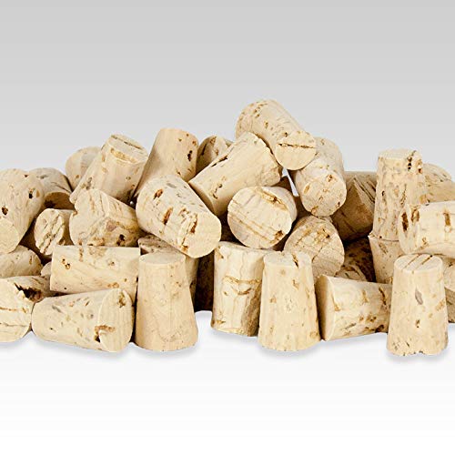 Body Piercing Receiving Corks/Stopper 100 Pcs #2 Size Beach Body Art Supply Small Cork Bottle Stoppers X/XX Grade Aids In Piercings Protects Piercing Needle Sharp End Piercing Supplies