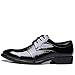 YangXieJiang Lace Up Patent Leather Dress Shoes Formal Wedding Oxford 8015