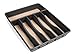 Rubbermaid No-Slip Large Cutlery Tray, Black with Tan