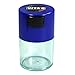Vitavac - 5g to 20 grams Airtight Multi-Use Vacuum Seal Portable Storage Container for Dry Goods, Food, and Herbs - Dark Blue Clear