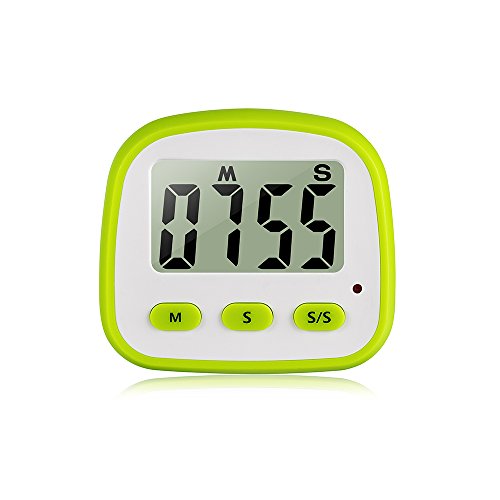 Digital Kitchen Timer Cooking Timer with Big Bold Digital Loud Alarm Countdown/up Timer Strong Magnetic Backing Stand or with Hanging Hole for Cooking Baking (1) - Thumbnail 5