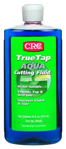 CRC TrueTap Aqua Water Soluble Cutting Fluid, 16 fl oz Bottle, Blue