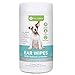 VET-VIRTUE Dog Ear Cleaner Wipes - Fragrance Free Ear Infection Treatment for Dogs, Halt Yeast, Mites and Itching, Large Soft Cotton Ear Wipes for Dogs