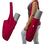 Yoga Mat Bag by Yogiii | The YogiiiTote | Yoga Mat Tote Sling Carrier w/ Large Side Pocket & Zipper Pocket | Fits All Size Mats