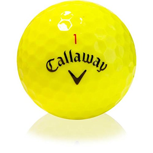 Callaway Golf Chrome Soft Yellow Personalized Golf Balls