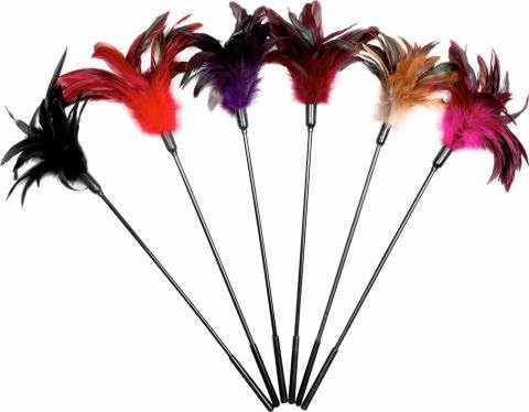 Body tickler stardust feather - red (Package Of 8)