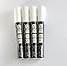 Creazive White Liquid Chalk Markers 6mm Reversible Fine/Chisel Tip - 4 Pack for Bistro Menu Board Mirror Whiteboard Glass Window Markers - Erasable Chalk Ink Pens For Kids & Artist