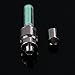 DeSS 4-Pack Green Bike Bicycle Car Wheel Motorcycle Tire Valve Cap Neon Lamp LED Flash Light