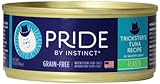 Pride by Instinct Grain Free Flaked Trickster's Tuna Recipe Natural Wet Canned Cat Food by Nature's Variety, 5.5 oz. cans (Case of 12)
