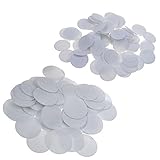 BCP 200 Pieces 1 Inch 2 Inch Round Felt Circles For DIY Craft Projects White Color