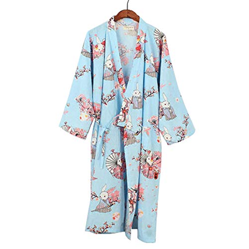 Women Kimono Long Yukata Japanese Pyjamas Cardigan Dressing Gown Sleepwear - Thumbnail 5