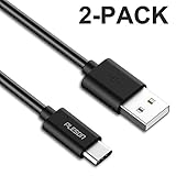 USB Type C Cable (Rpu 56kΩ), PLESON [2-PACK] USB Type-C 3.1 to USB 2.0 A Male Data Charging Cable for Nexus 5X 6P,Oneplus 3,Lumia 950/950XL,Macbook,Nokia N1,Chromebook Pixel&Type-C Devices(3.3ft)