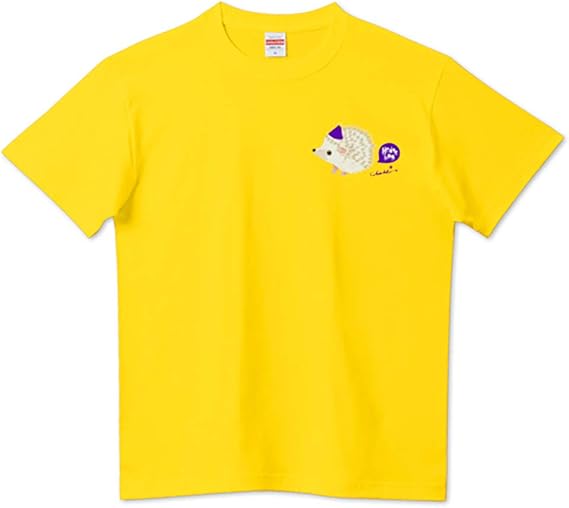Amazon Maru まるっこくて白い ハリネズミ 大きめワンポイント キャラ Tシャツ 半袖 0405 オリジナルプリント 通販 Amazon Maru まるっこくて白い ハリネズミ 大きめワンポイント キャラ Tシャツ 半袖 0405 オリジナルプリント 通販