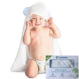 Luxury Hooded Baby Towel | Antibacterial and Hypoallergenic | Extra Soft Bamboo Sized for Infants and Toddlers
