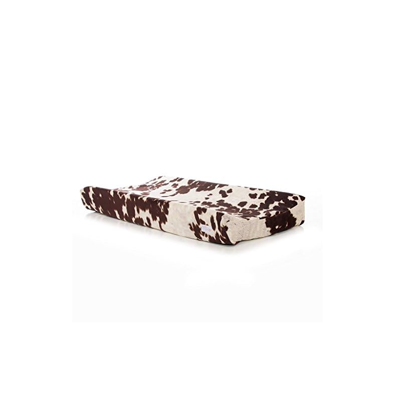 Western Cowboy Changing Pad Cover Super Soft Brown Cowhide