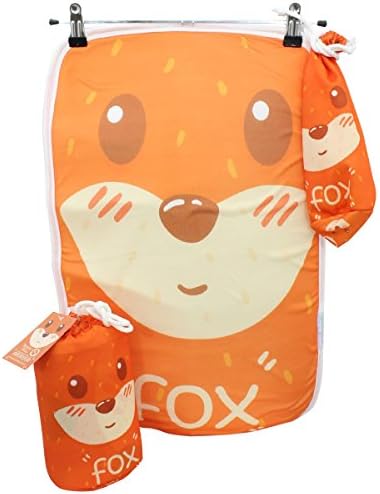 Portable Diaper Changing Pad With Carrier Bag | Travel Changing Station for Infants and Newborns | Waterproof and Foldable Changing Mat | Portable Size (22” x 14”) (Fox)