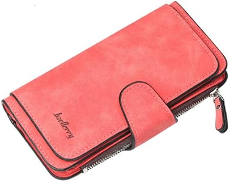 Baellerry Women Long Wallet PU Leather Clutch Card Holder Large Capacity Purse