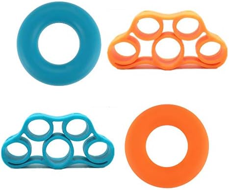 Hand Grip Strengthener, 7 Pack Finger Exerciser Stretcher Trainer, Hand Gripper Strenghtheners Home Gym Accessories Workout Equipment Bands Resistance Relieve Wrist Pain
