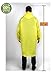 BlinQ Portable Rain Poncho Rain Jacket Raincoat with Drawstring Hood and Pocket | Extra Long Lightweight Packable Waterproof Rainwear | Adult Reusable Men Womens Rain Coat for Outdoor Travel - Yellow