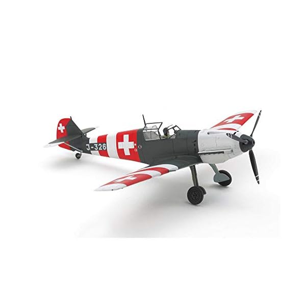 TAMIYA 25200 1:48 ME Bf109 E-3 Schweiz, originalgetreue Nachbildung, Modellbau, Plastik Bausatz, Basteln, Hobby, Kleben… – Bild 5