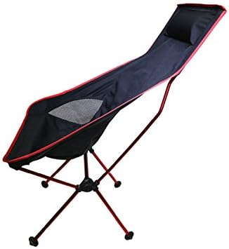 VVA Folded Camp Chair Camping Stool Ultralight Aluminium Alloy Easy Assemble Red