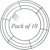 MTB Wire Wreath Frame 12 inch Green, Pack of 10 Wreath Form