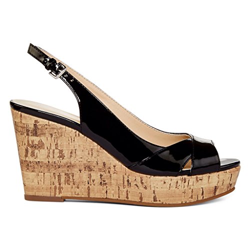 Unisa Oalla Slingback Wedge Women Sandals Black Us Size 7m