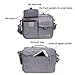 Electronics Organizer Travel Cable Cord Bag Accessories Gadget Gear Storage Cases for 10.5 Inch Tablet Large with Shoulder Strap (Light Gray)