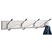 InterDesign Paris Wooden Wall Mount 4-Hook Entryway Storage Rack for Jackets, Coats, Hats, Scarves, 22