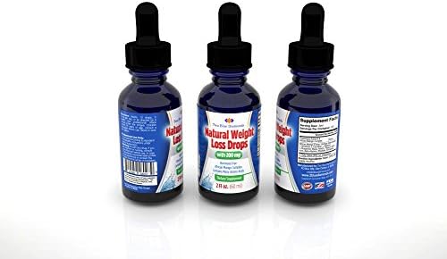100% All Natural Weight Loss Diet Drops GMP Certified Factory 2oz Appetite Suppressant w/ African Mango Supplement