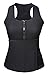 Camellias Women's Neoprene Sauna Suit - Sauna Tank Top Vest Adjustable Shaper Trainer Belt Body Shaper Waist Cincher Corset Plus Size Black, SZ8012-Black-4XL