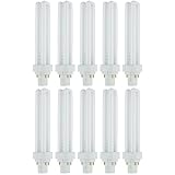 Sunlite PLD26/E/SP41K/10PK 4100K Cool White Fluorescent 26W PLD Double U-Shaped Twin Tube CFL Bulbs with 4-Pin G24Q-3 Base (10 Pack)