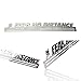 Medal Display + Fear No Distance + Medal Display Rack for 30+ Medals + for Marathon, Running, Race, Sports Medals - Silver