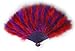 SACASUSA Large Baby Pink Feather Hand Fan New for Halloween costume