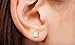 Surgical Stainless Steel Gold Plated Studs Earrings Men Women Round Basket Setting Cubic Zirconia Hypoallergenic Earrings (5MM Gold Plated)