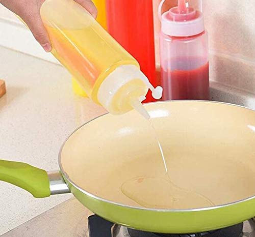 image for Bekith 12 pack 16 Oz Wide Mouth Plastic Squeeze Condiment Bottles with