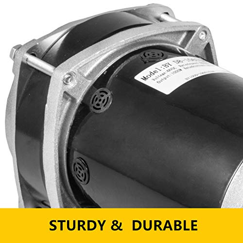 Mophorn Gear Reduction Electric Permanent Magnet Motor 48V DC 1000 Watt Rated Load Speed 3000Rpm Gear Ratio 6:1 with Mounting Bracket for Go Karts Scooters and E-bike