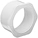 Spears 438 Series PVC Pipe Fitting, Bushing, Schedule 40, White, 2-1/2