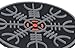 M-Tac Helm of Awe Viking Morale Patch PVC Norse Rune Vegvisir Morale (Gray)