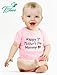 Tstars Happy First Mothers Day Mommy Pink Infant Bodysuit One Piece Outfit for New Baby or Infant - Great Gift for 1st Mothers Day Gift - 12 Months