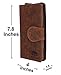 RUSTIC TOWN Genuine Leather Bifold Clutch Wallet - Card Pockets for Billfold, Cash, Coin Gift for Ladies Women