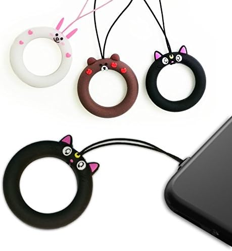 Phone Wrist Strap ring strap lanyards Car Keychain(Brown)
