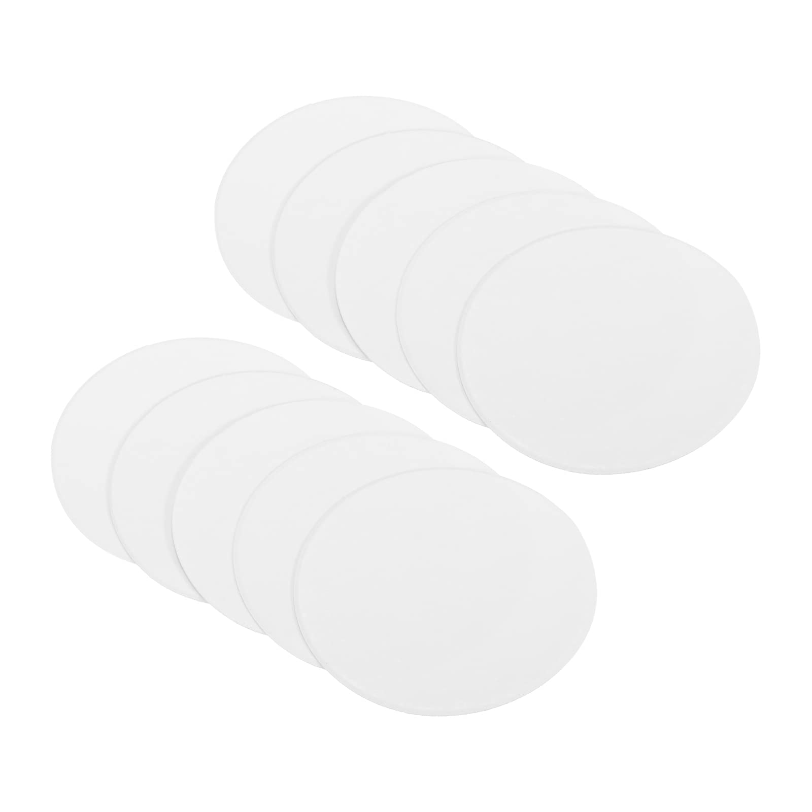 PATIKIL 2-inch Round Cardboard Paper, 50 Pcs Blank Disc Circles Slices for Party Decorations DIY Craft Arts Drawing Painting Writing, White
