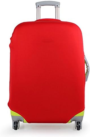 Amixin Stretch Cotton Fabric Luggage Suitcase Protector Cover Prevent Scratches ( Red,L,26-30 inch Lugagge)
