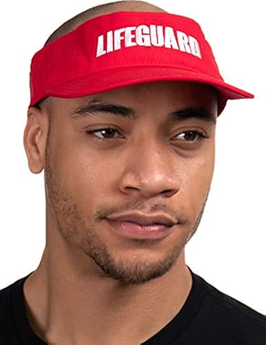 Lifeguard Visor Professional Guard Hat Red Sun Cap Men Women